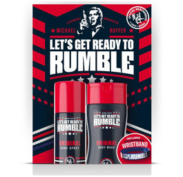 Rumble Men Original zestaw dezodorant do ciała w sprayu 150ml + żel pod prysznic 250ml
