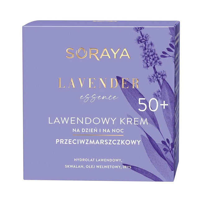 Soraya Lavender Essence 50+ lawendowy krem przeciwzmarszczkowy na dzień i na noc 50ml