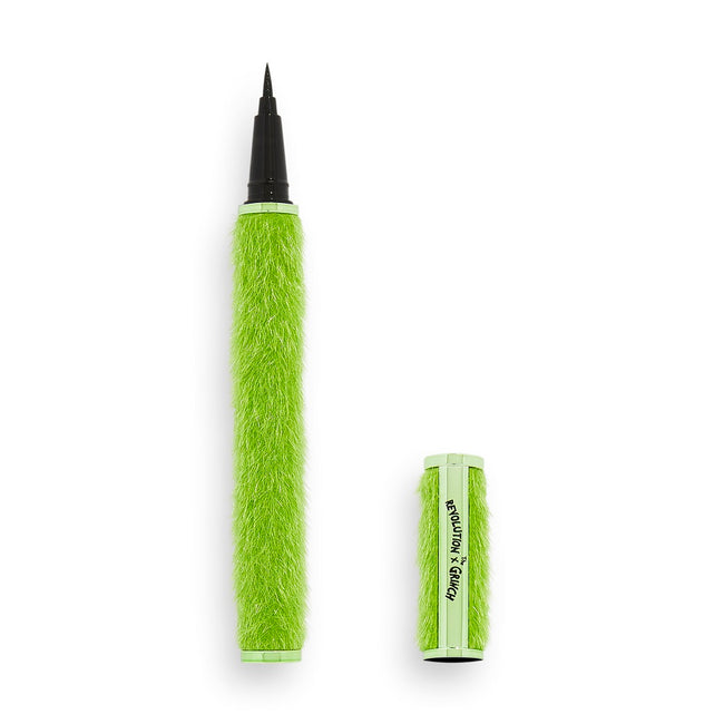 Makeup Revolution The Grinch x Revolution Resting Grinch Face Liquid Eyeliner płynny eyeliner w pisaku Black 0.5ml