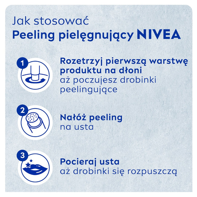 Nivea Caring Scrub pielęgnujący peeling do ust Aloes 4.8g