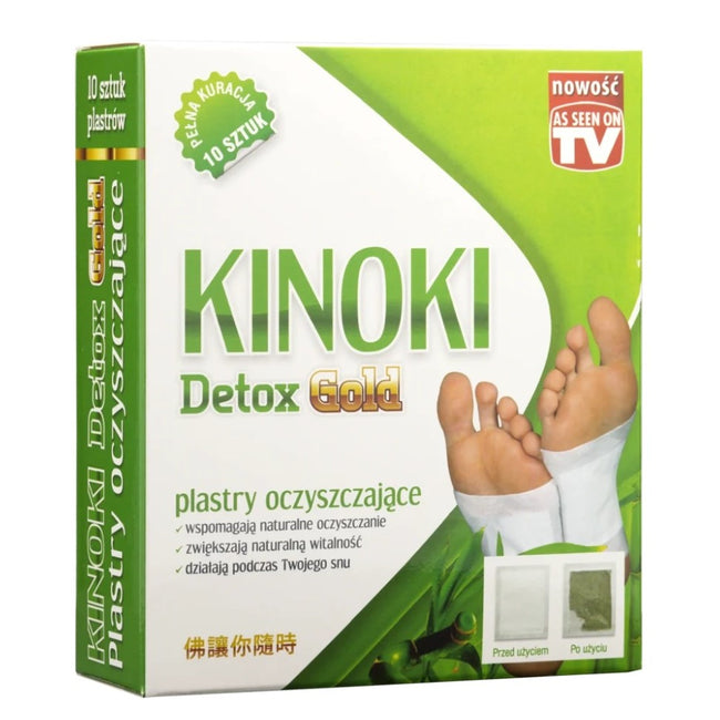 Aura Herbals Kinoki Detox Gold plastry oczyszczające organizm 10szt