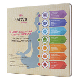 Sattva Chakra Balancing Natural Incense naturalne kadzidła harmonizujące czakry 49szt