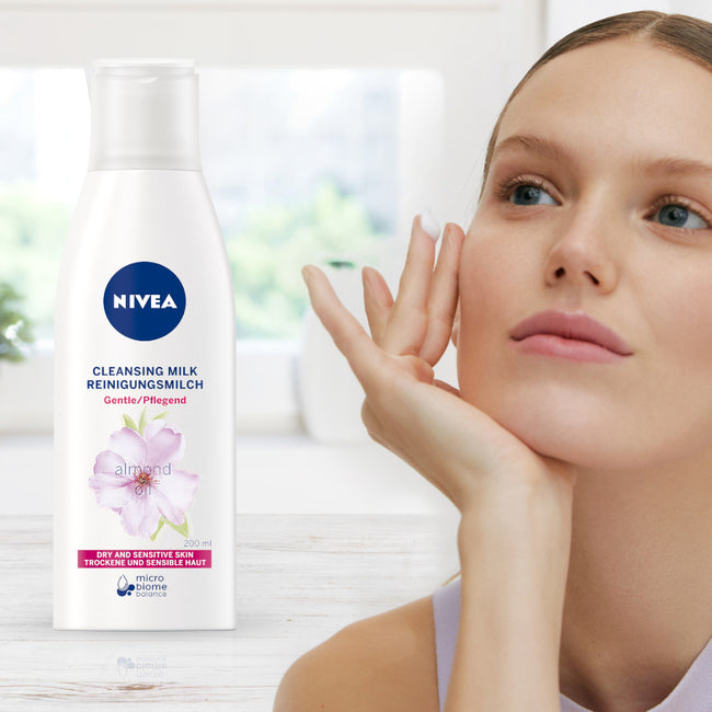Nivea Łagodne mleczko oczyszczające cera sucha i wrażliwa 200ml