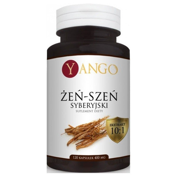 Yango Żeń-szeń Syberyjski 400mg suplement diety 120 kapsułek