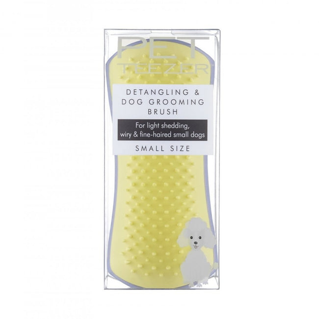 Pet Teezer Small Detangling Dog Grooming Brush szczotka do rozplątywania i pielęgnacji sierści Liliac Yellow