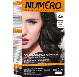 NUMERO Permanent Coloring farba do włosów 3.00 Dark Brown 140ml