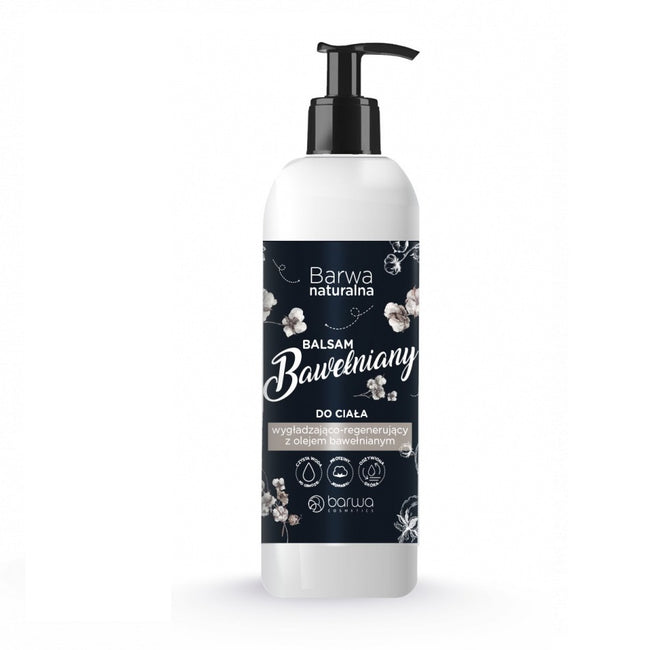 Barwa Naturalna wygładzająco-regenerujący balsam bawełniany do ciała 200ml