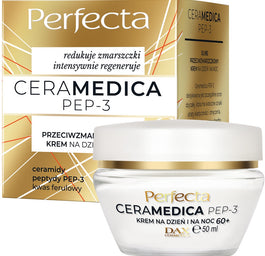 Perfecta Ceramedica Pep-3 silnie przeciwzmarszczkowy krem na dzień i na noc 60+ 50ml