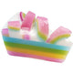 Bomb Cosmetics Raspberry Rainbow Soap Cake mydło glicerynowe 140g