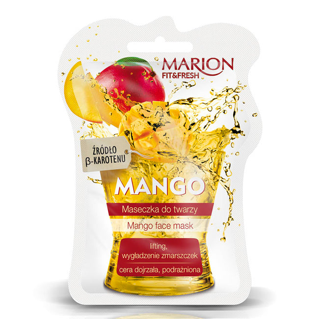 Marion Fit&Fresh Face Mask maseczka do twarzy lifting i wygładzenie zmarszczek Mango 7.5ml