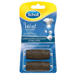 Scholl Velvet Smooth Express Pedi Crystal Diamonds Extra Exfoliating Grain wkłady do elektrycznego pilnika 2szt.