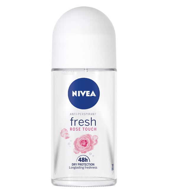 Nivea You Got This zestaw Fresh Rose Touch antyperspirant w kulce 50ml + Fresh Blends Malina i Borówka żel pod prysznic 300ml + Soft Rose pomadka do ust 4.8g + Rose Touch pianka oczyszczająca do twarzy 150ml + kosmetyczka