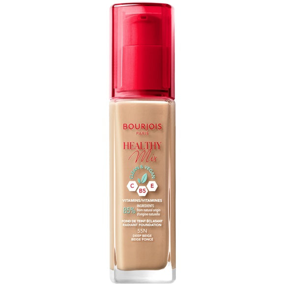 Bourjois Healthy Mix Clean wegański podkład rozświetlający 55 Deep Beige 30ml