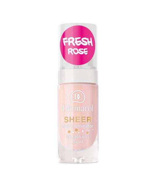 Dermacol Sheer Face Illuminator Moisturizing Fluid nawilżająco-rozjaśniający podkład w płynie Fresh Rose 15ml