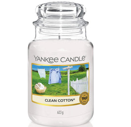 Yankee Candle Świeca zapachowa duży słój Clean Cotton® 623g