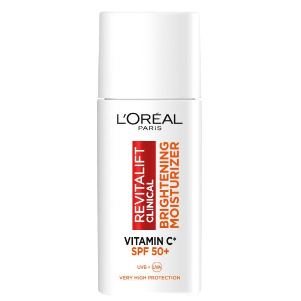 L'Oreal Paris Revitalift Clinical zestaw rozświetlające serum do twarzy 30ml + rozświetlający krem na dzień SPF50+ 50ml