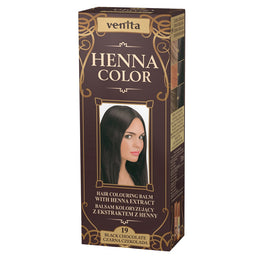 Venita Henna Color balsam koloryzujący z ekstraktem z henny 19 Czarna Czekolada 75ml