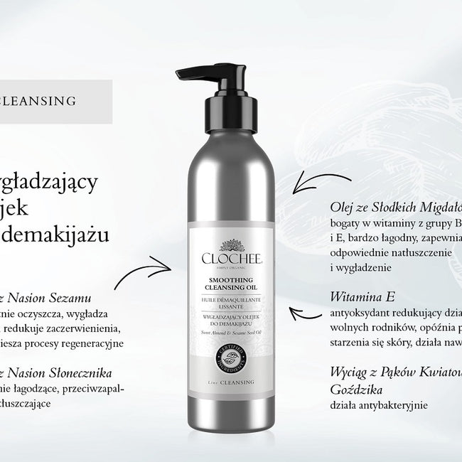 Clochee Wygładzający olejek do demakijażu 250ml