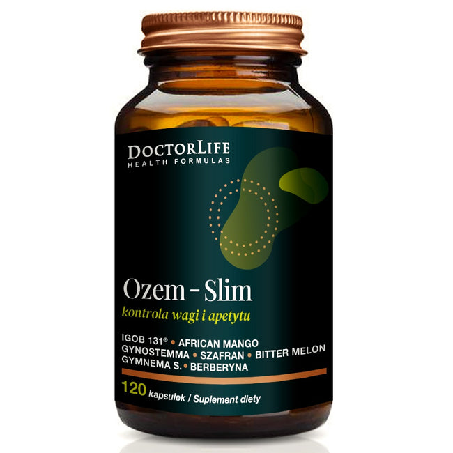 Doctor Life Ozem-Slim suplement diety wspomagający kontrolę wagi i apetytu 120 kapsułek