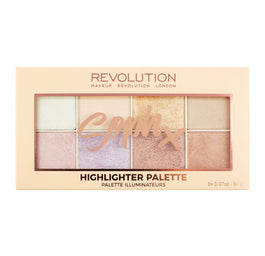 Makeup Revolution SophX Highlighter Palette paleta rozświetlaczy 8x2.5g