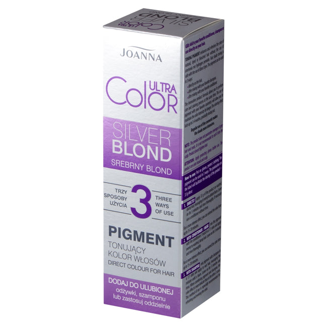 Joanna Ultra Color Pigment tonujący kolor włosów Srebrny Blond 100ml