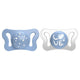 Chicco PhysioForma silikonowy smoczek do uspokajania Micro 0-2m+ Niebieski 2szt.