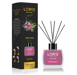 LORIS Reed Diffuser dyfuzor zapachowy z patyczkami Polne Kwiaty 120ml