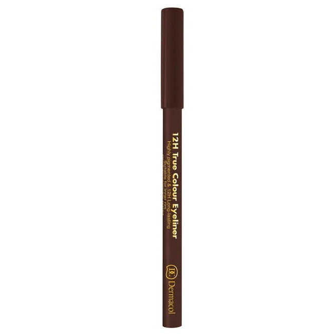 Dermacol 12H True Colour Eyeliner długotrwały eyeliner w kredce 6 Dark Brown  2g