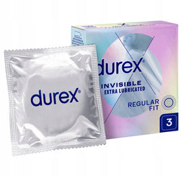 Durex Durex prezerwatywy Invisible dodatkowo nawilżane 3 szt cienkie