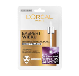 L'Oreal Paris Ekspert Wieku 60+ odbudowująca maska w płachcie 30g