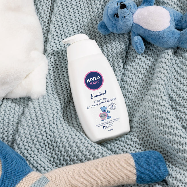 Nivea Baby Emolient kojący żel do mycia ciała i włosów dla dzieci 500ml