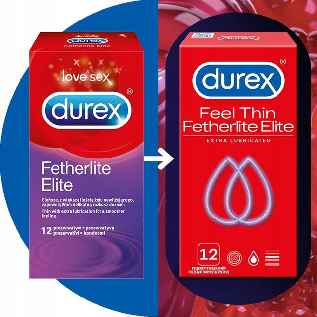 Durex Durex prezerwatywy Fetherlite Elite 12 szt ultracienkie