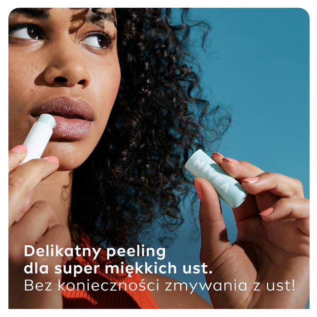 Nivea Caring Scrub pielęgnujący peeling do ust Aloes 4.8g