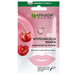 Garnier Skin Naturals wypełniająca maska do ust na tkaninie 5g
