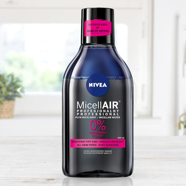 Nivea MicellAir Skin Breathe profesjonalny płyn micelarny - makijaż wodoodporny 400ml