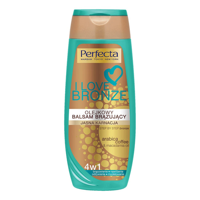 Perfecta I Love Bronze olejkowy balsam brązujący 4w1 do jasnej karnacji 250ml