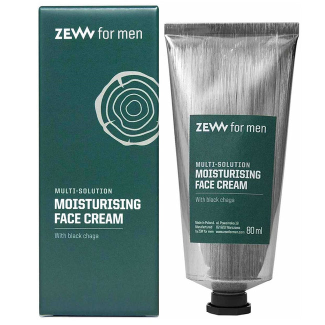 Zew For Men Multi-zadaniowy nawilżający krem do twarzy z czarną hubą 80ml