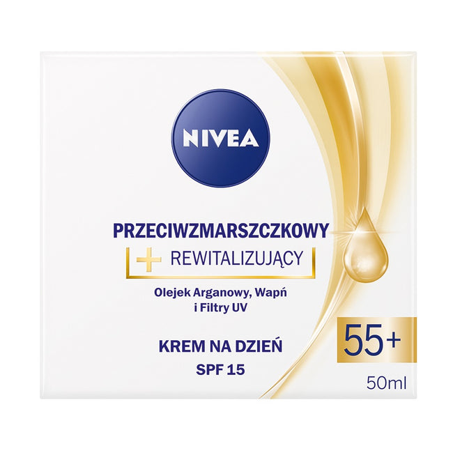 Nivea Zestaw Przeciwzmarszczkowy+Rewitalizujący krem na dzień 55+ 50ml + krem na noc 55+ 50ml
