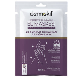 Dermokil Peeling Hand Mask peelingująca maska do dłoni Clay&Hemp Oil 35ml