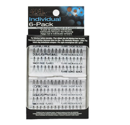 Ardell Rzęsy i akcesoria Individual Combo Pack zestaw 56 kępek rzęs Black 6-pack