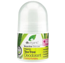 Dr.Organic Tea Tree Deodorant delikatny dezodorant w kulce 50ml