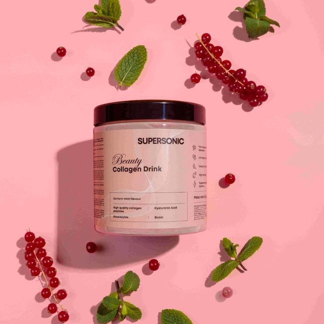 Supersonic Collagen Beauty Drink Porzeczka-Mięta 185g