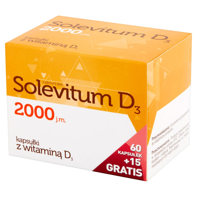 Solevitum D3 2000 j.m. suplement diety 75 kapsułek