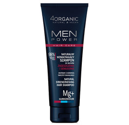 4organic Men Power naturalny wzmacniający szampon do włosów Zagęszczenie i Odbudowa 250ml