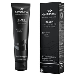 Dentissimo Black Extra Whitening Toothpaste wybielająca pasta do zębów z węglem aktywnym 75ml