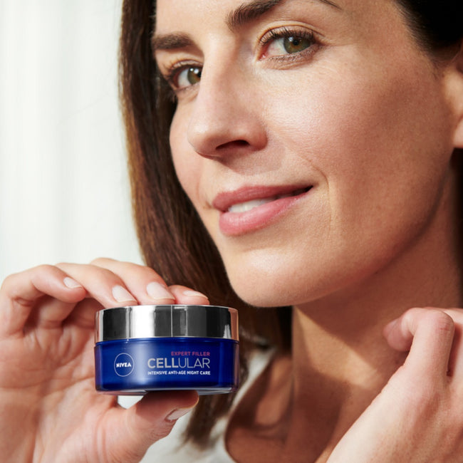 Nivea Cellular Expert Filler zestaw krem anti-age na dzień SPF15 50ml + krem anti-age na noc 50ml + hialuronowe serum wypełniające 30ml
