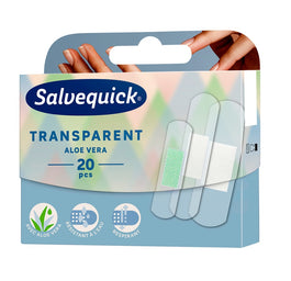 Salvequick Transparent Aloe Vera plastry opatrunkowe przezroczyste z wyciągiem z aloesu 20szt.
