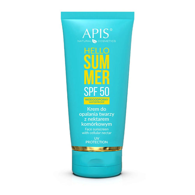 APIS Hello Summer wodoodporny krem do opalania twarzy z nektarem komórkowym SPF50 50ml
