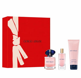 Giorgio Armani My Way zestaw woda perfumowana spray 50ml + miniatura wody perfumowanej 15ml + balsam do ciała 75ml