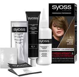 Syoss Permanent Coloration farba do włosów trwale koloryzująca 6_1 Naturalny Ciemny Blond